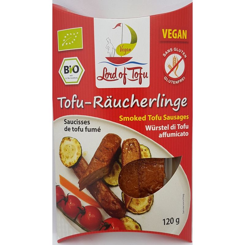 Lord of Tofu Smoked Tofu Hot Dogs (Tofu-Räucherlinge) - Produktbild