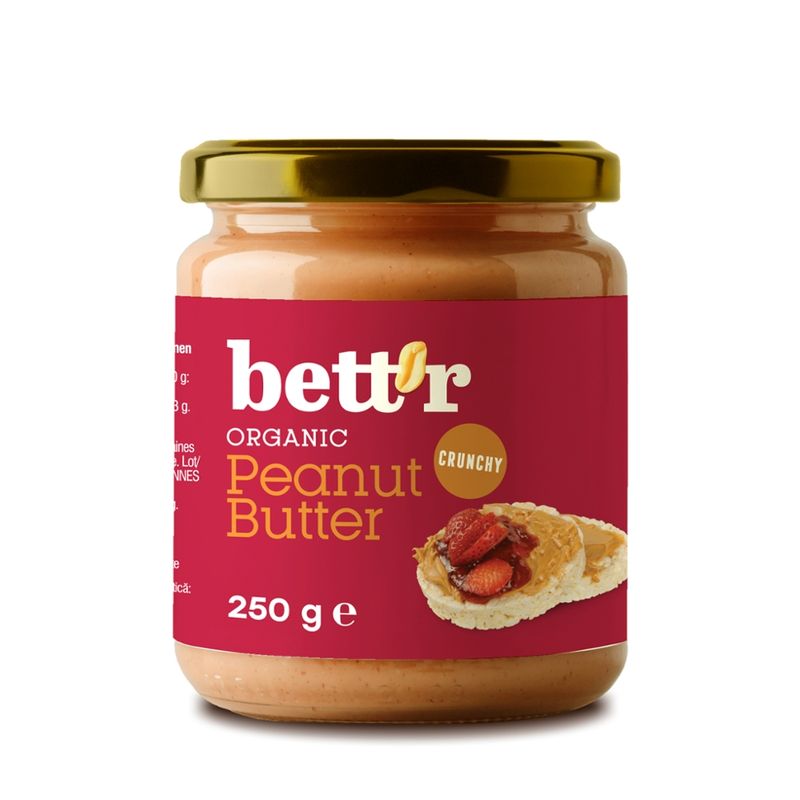 Bett'r Bett'r Erdnussmus Crunchy mit Salz 250g - Produktbild