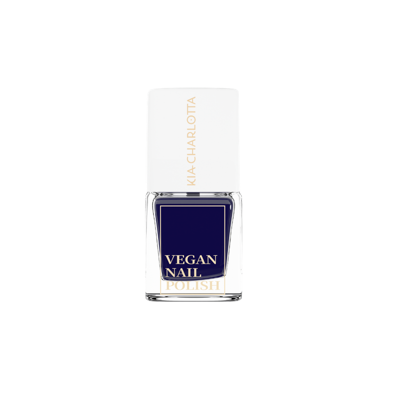 Kia-Charlotta Kia-Charlotta, Veganer Nagellack Pretty Awesome (Dunkellila), Bis zu 87% natürlich, 100% pflanzliche Lösungsmittel, Zertifiziert Vegan, Made in Germany, Premium Qualität, 5ml - Produktbild