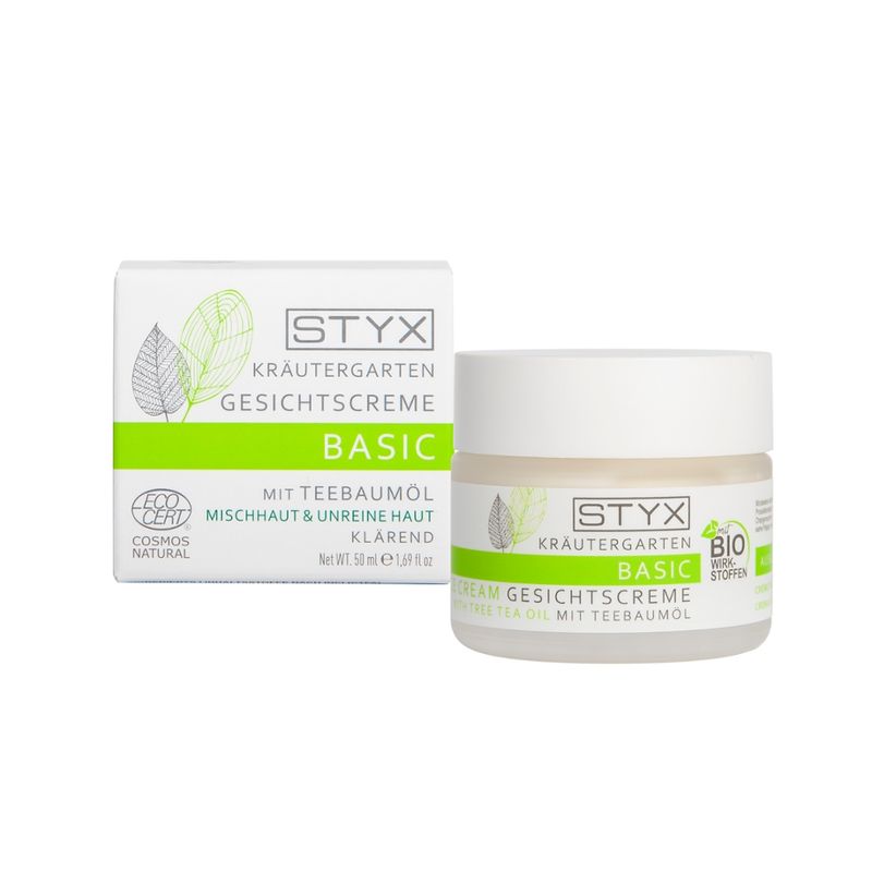 Styx Naturcosmetic Kräutergarten Gesichtscreme mit Teebaumöl 50ml Cosmos nat. - Produktbild