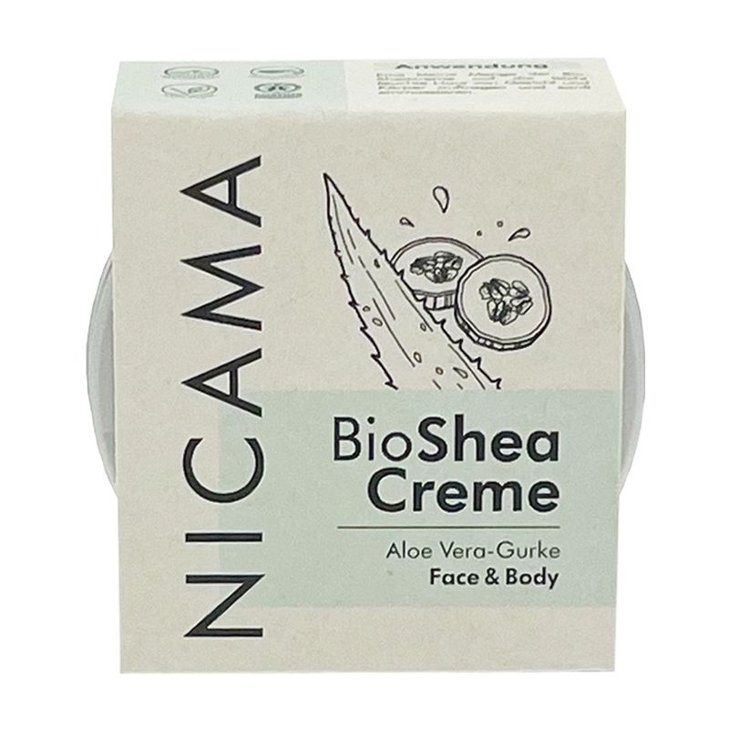 NICAMA NICAMA Bio Sheacreme Aloe Vera-Gurke 50 ml - Produktbild