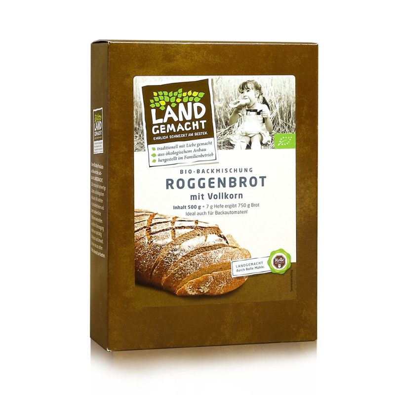 Rolle Mühle Bio Backmischung Roggenbrot - Landgemacht - Produktbild