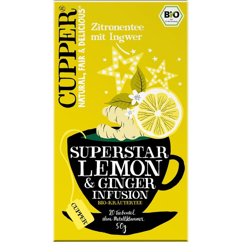 Cupper Zitronentee mit Ingwer - Produktbild