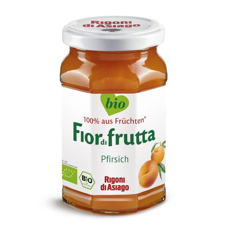Rigoni di Asiago S.R.L.  Fiordifrutta Bio Pfirsich-Aufstrich - Produktbild