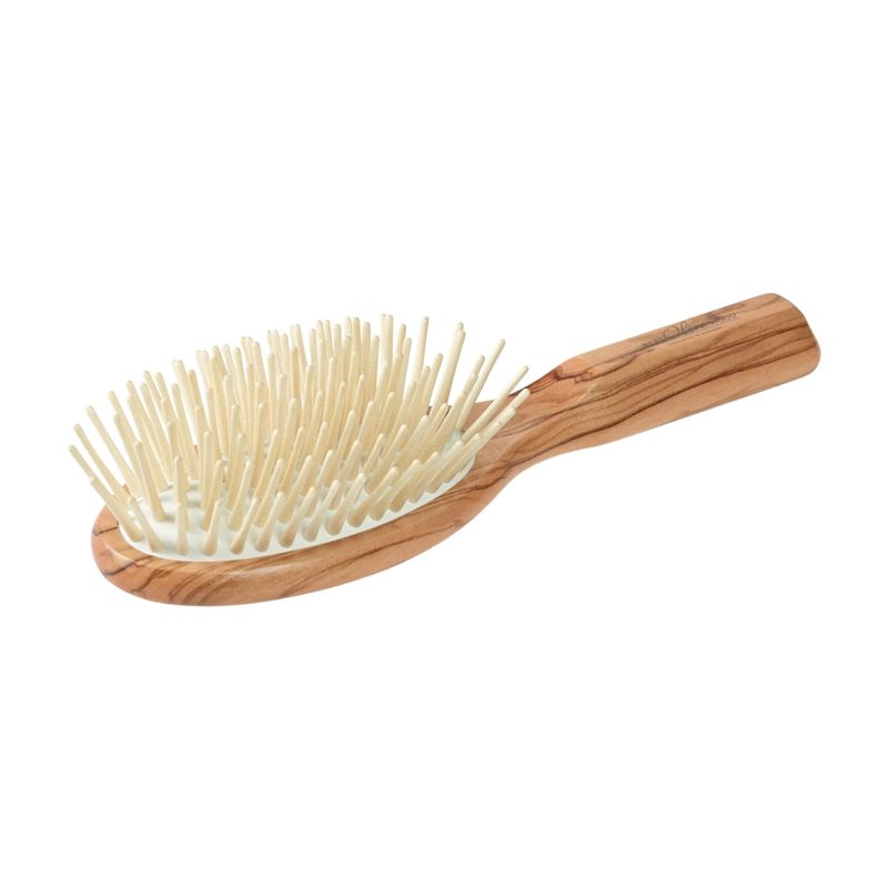 Faller Haarbürste aus Olivenholz mit echten Holzstiften als Borste - Produktbild