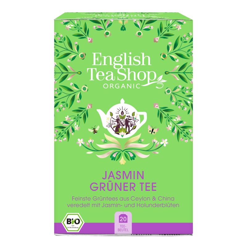 English Tea Shop ETS - Jasmin Grüner Tee , BIO, 20 Teebeutel - Produktbild