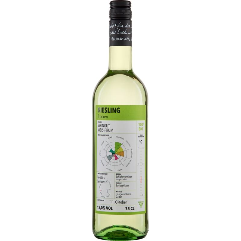 Riegel Eigenmarke Riesling QW Mosel ECOVIN Weis-Prüm - Produktbild