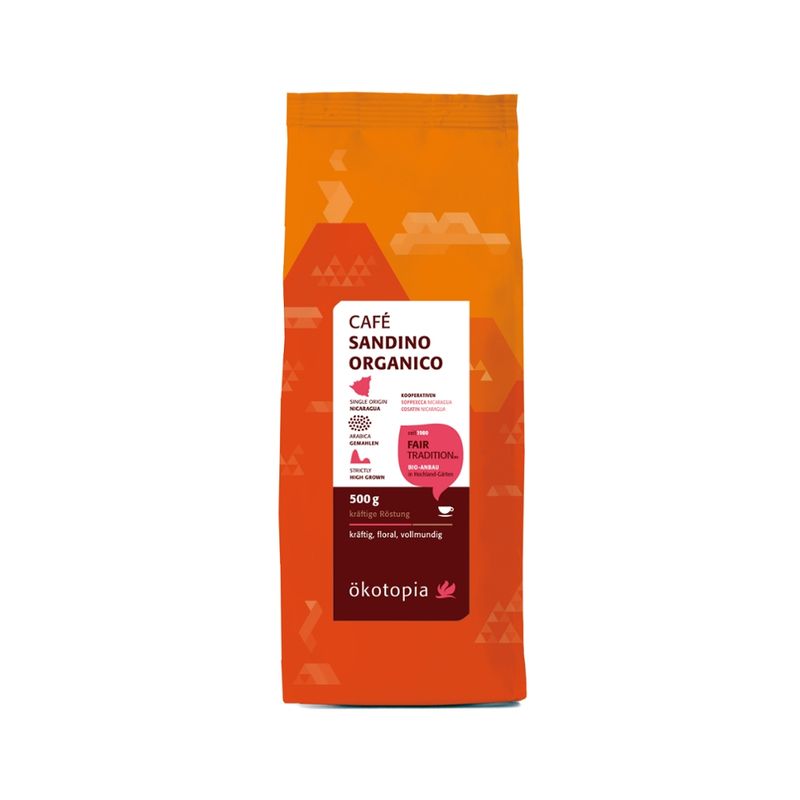 Ökotopia  Sandino Organico kbA 500g gemahlen, Hausmischung - Produktbild