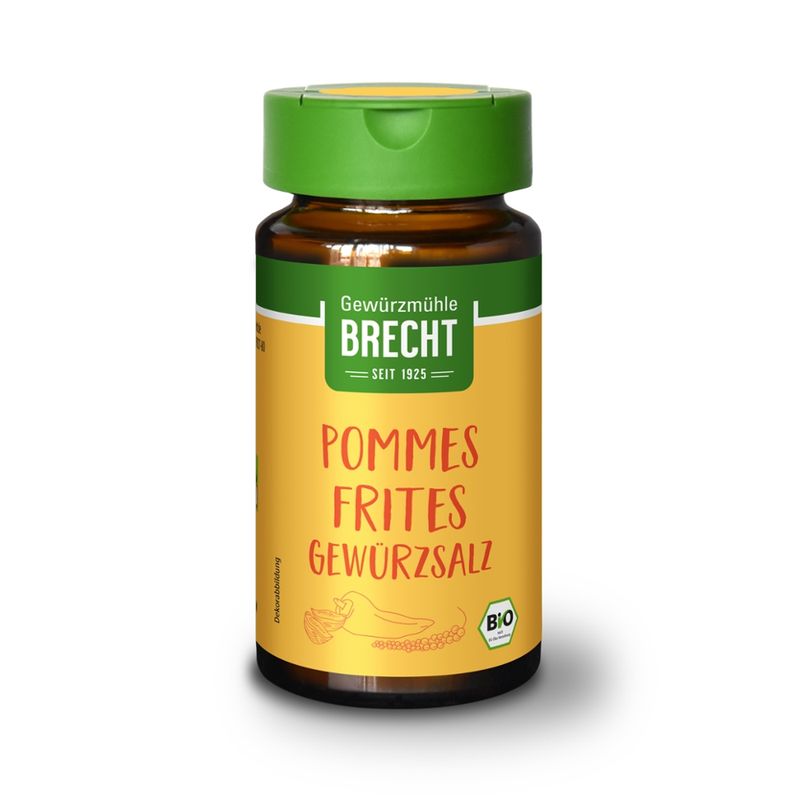 Gewürzmühle Brecht Pommes-Frites Gewürzsalz - Glas - Produktbild