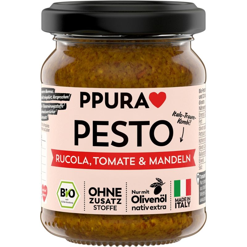 PPURA BIO Pesto Rucola, Tomate & Mandel - Produktbild