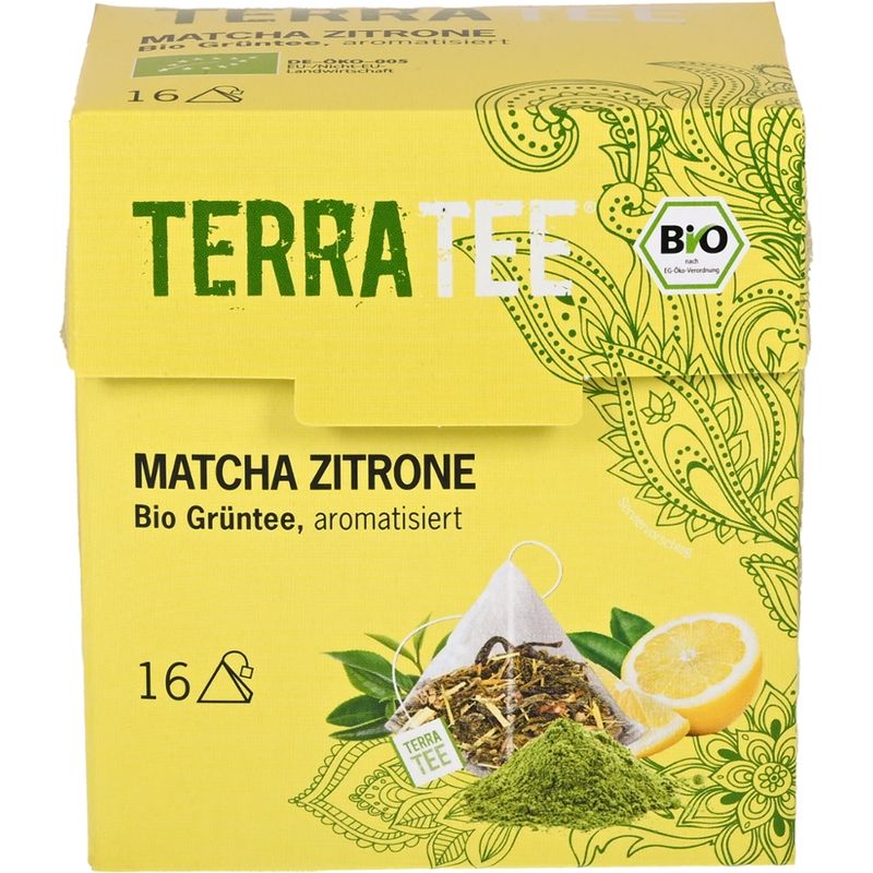 TERRATEE® Terra Tee Bio Grüntee Matcha Zitrone - Produktbild