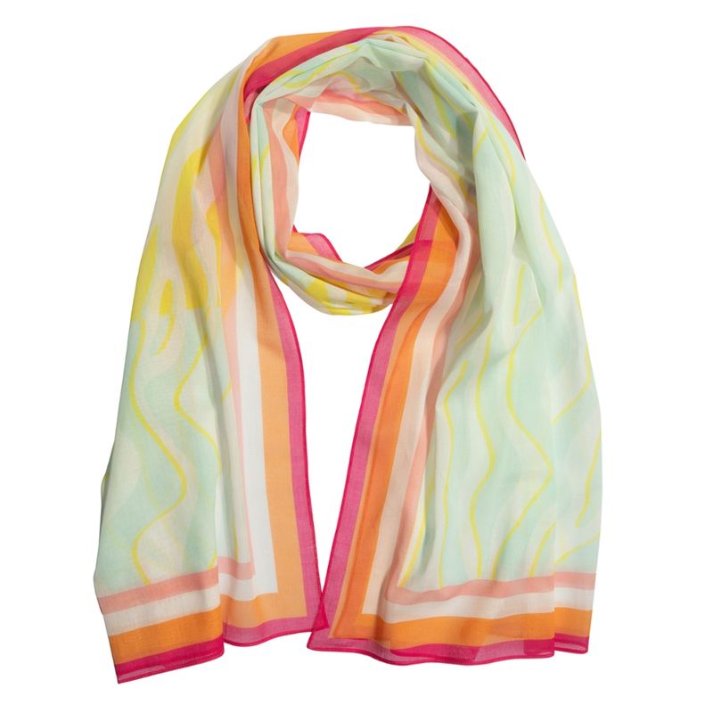 LIVING CRAFTS Tuch zebra/green/yellow 70x195 cm - Produktbild