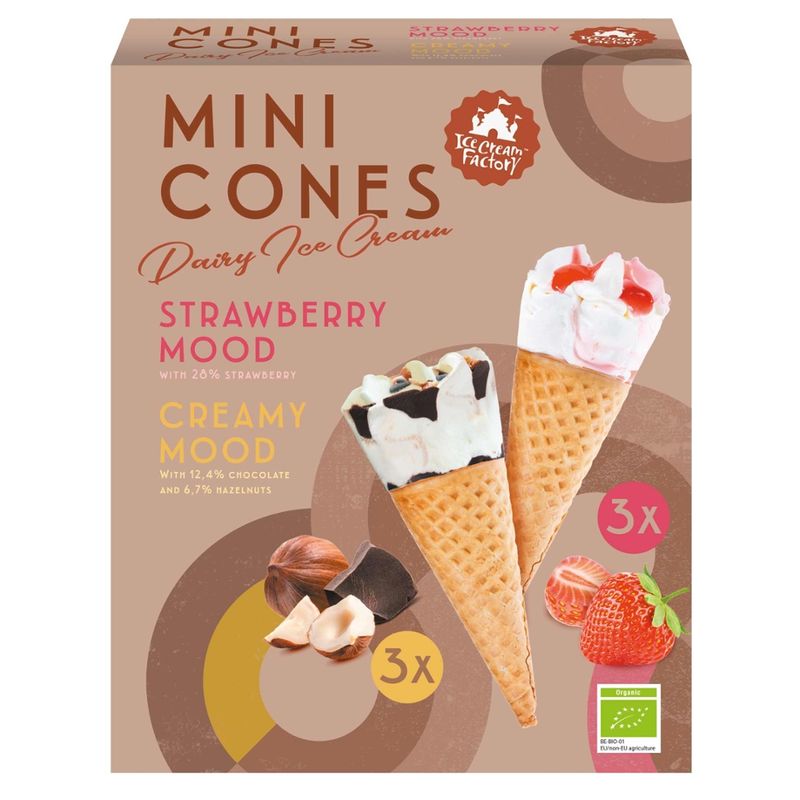 Ice Cream Factory Roomijs mini cone mix - Produktbild
