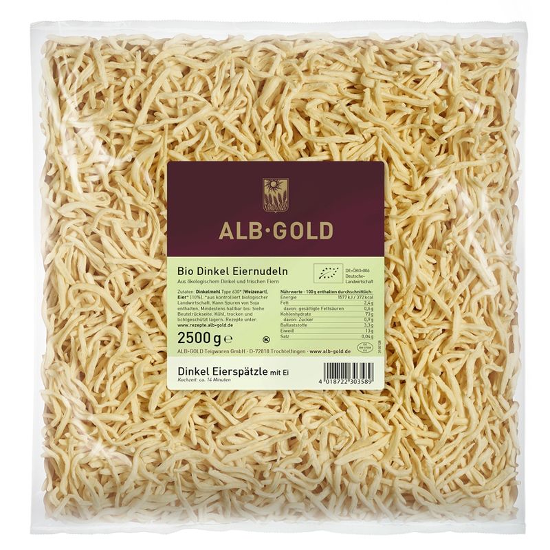 ALB-GOLD AG Bio Dinkel Eierspätzle 4 x 2,5 kg - Produktbild