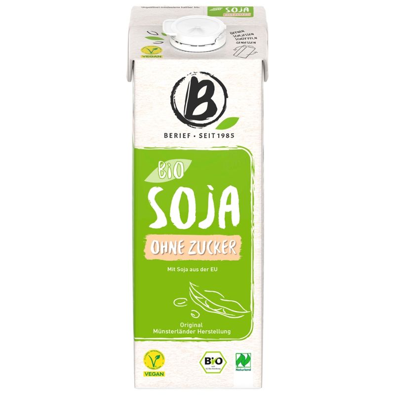 Berief  BERIEF Bio Soja Drink Ohne Zucker - Produktbild
