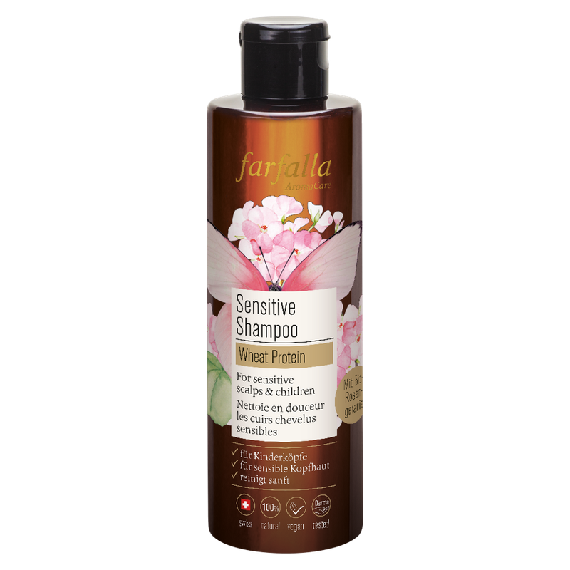 farfalla Sensitive Shampoo Wheat Protein, 200ml - Produktbild
