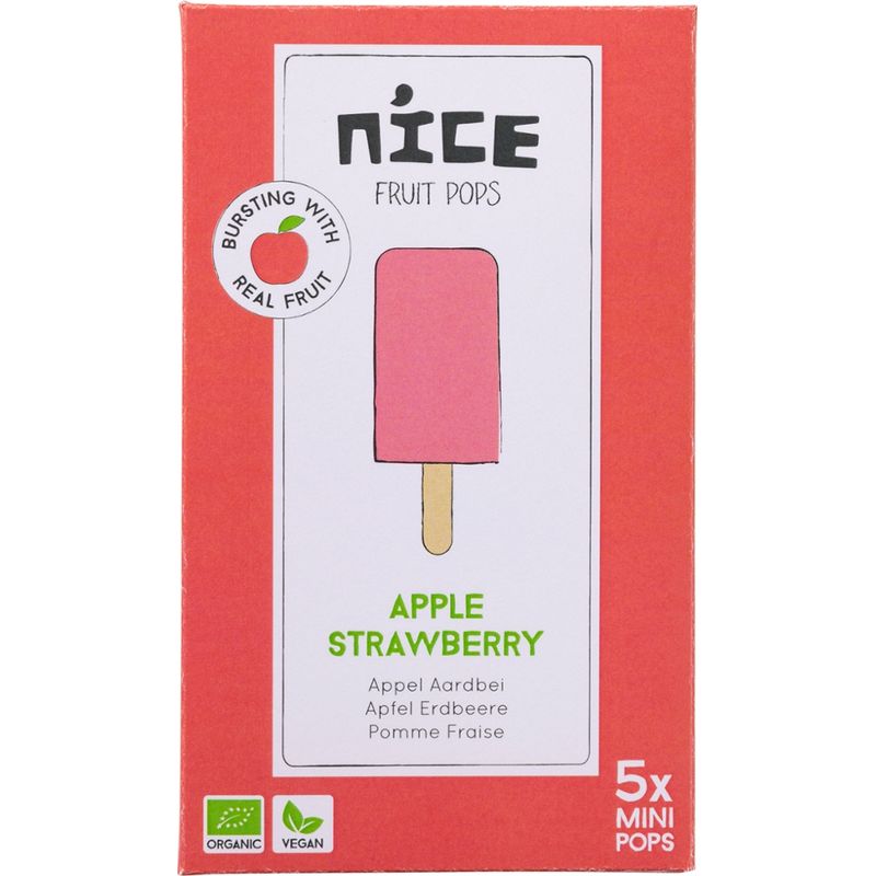 NICE NICE Fruit Pops multipack Apfel Erdbeere BIO - Produktbild