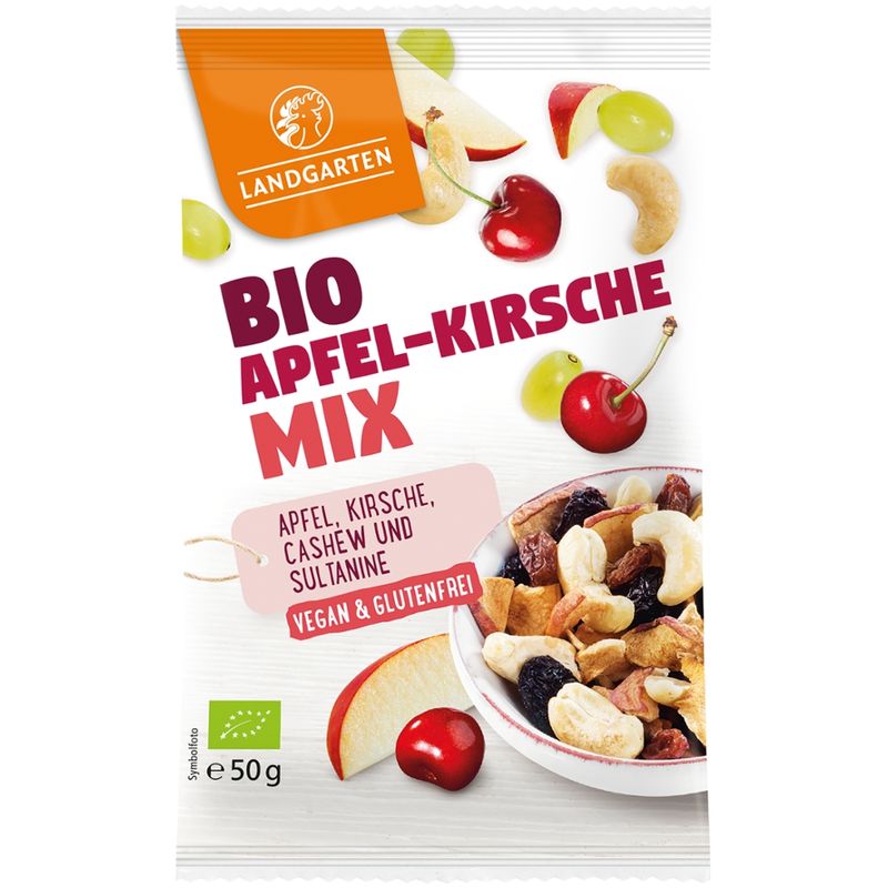 Landgarten Bio Apfel-Kirsche Mix 50g - Produktbild