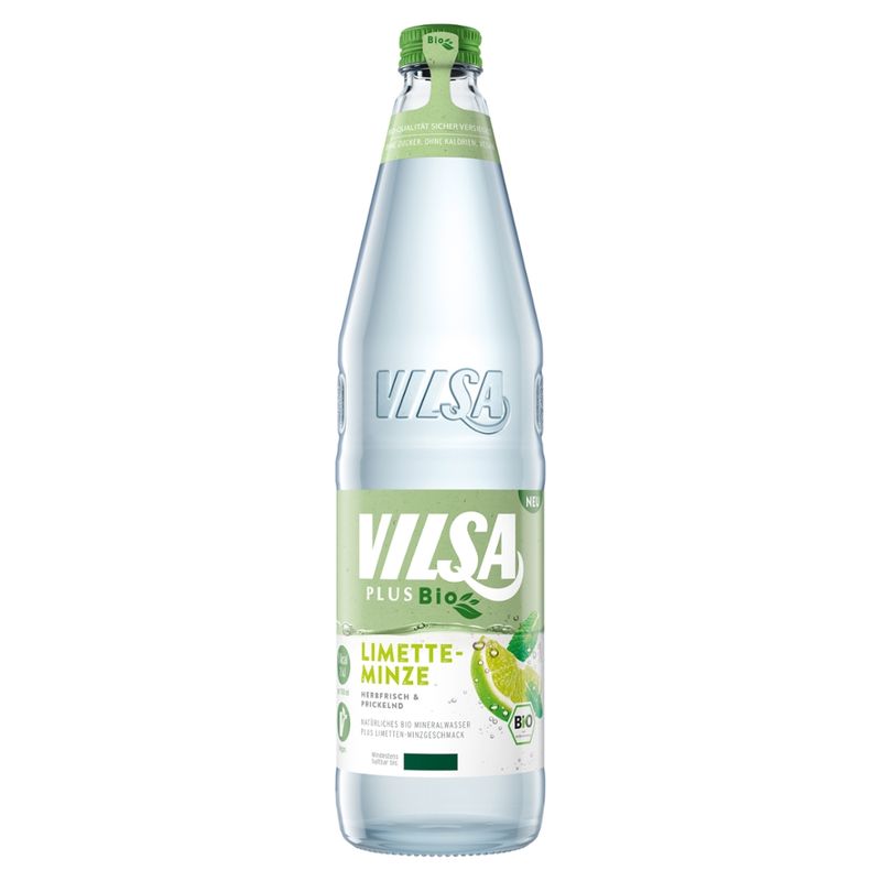 VILSA VILSA Plus Bio Limette-Minze 12x0,70l Glas MW - Produktbild