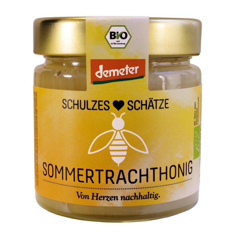 Schulzes Schätze Demeter-Sommertrachthonig 250g - Produktbild