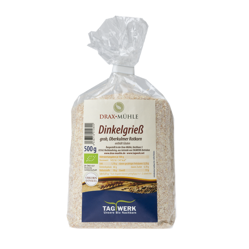 TAGWERK Dinkelgrieß Draxmühle - Produktbild