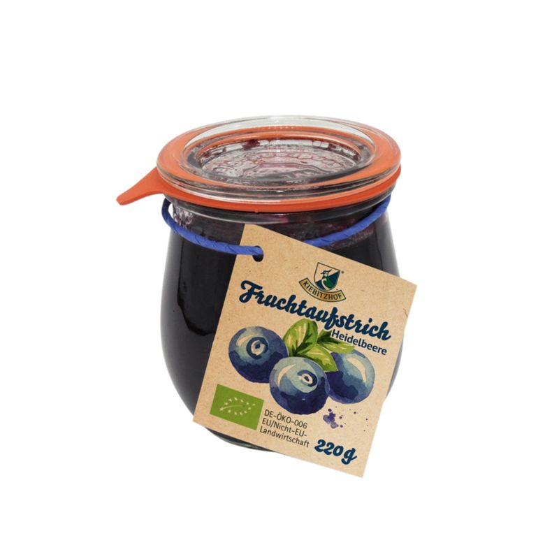 Kiebitzhof Bio Fruchtaufstrich Heidelbeere - Produktbild