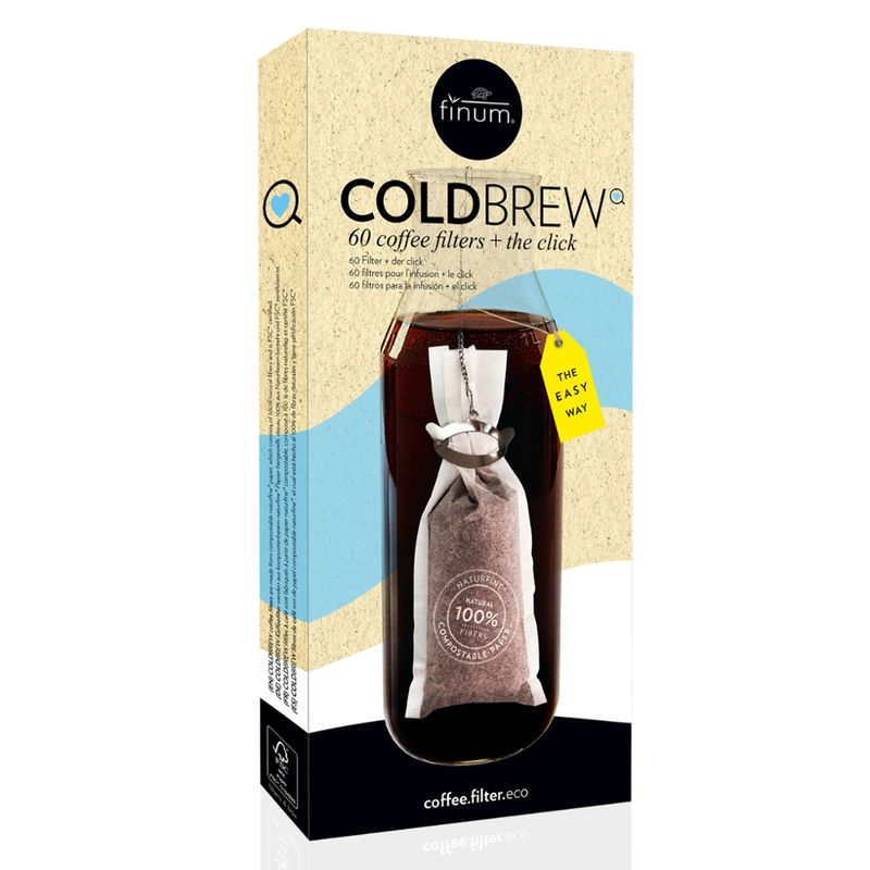 finum 60 COLDBREW Kaffeefilter + Click für den kalten Aufguss - Produktbild