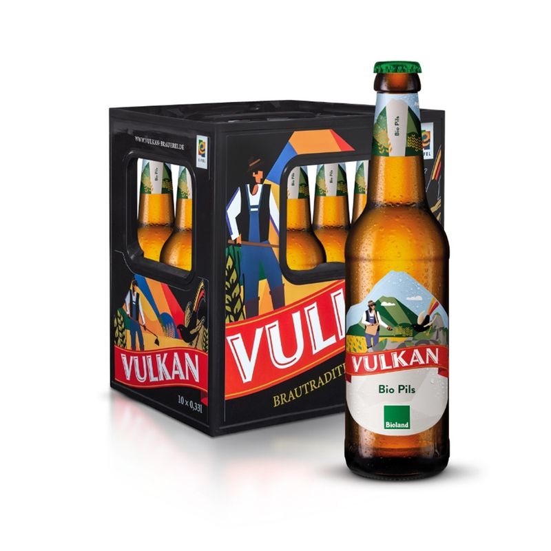 VULKAN exklusiv Vulkan BIO Pils 10x0,33l LN - Produktbild