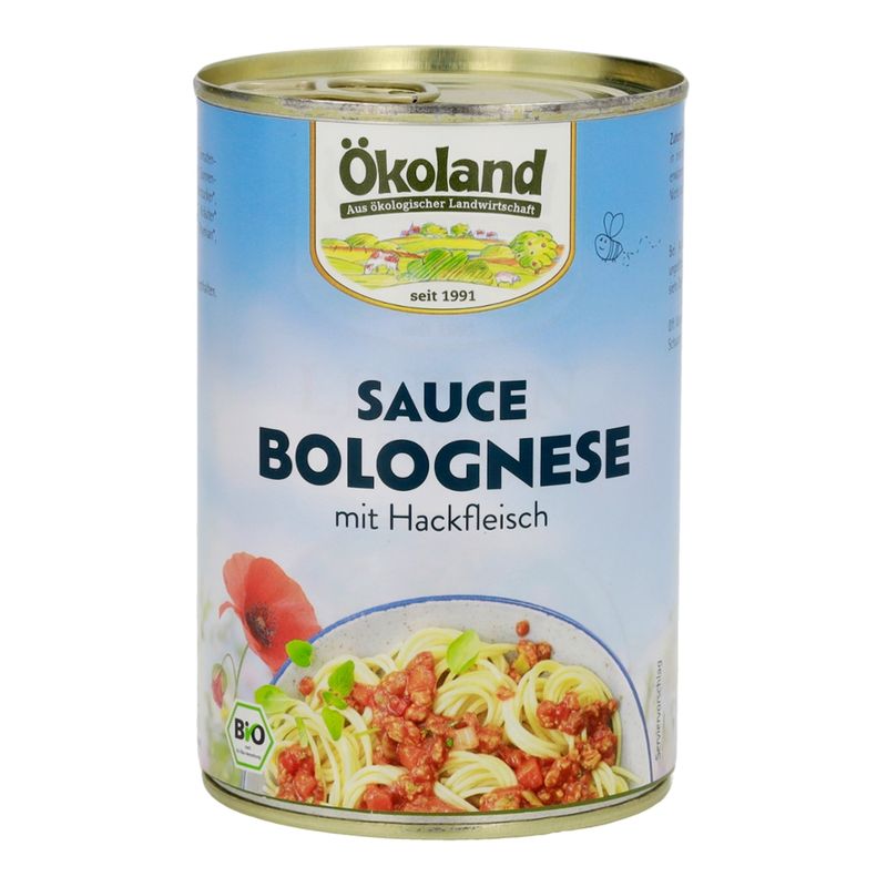 ÖKOLAND Sauce Bolognese mit Hackfleisch - Produktbild