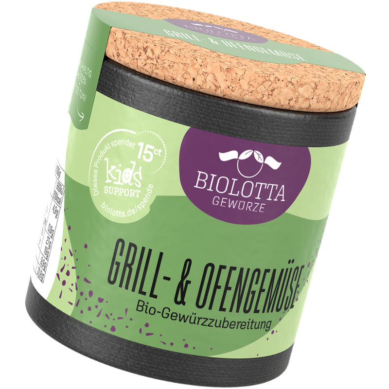 Biolotta Biolotta Korkdose Grill- und Ofengemüse Bio Gewürzzubereitung - Produktbild