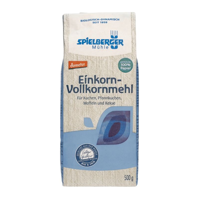 Spielberger Mühle Einkorn-Vollkornmehl, demeter - Produktbild