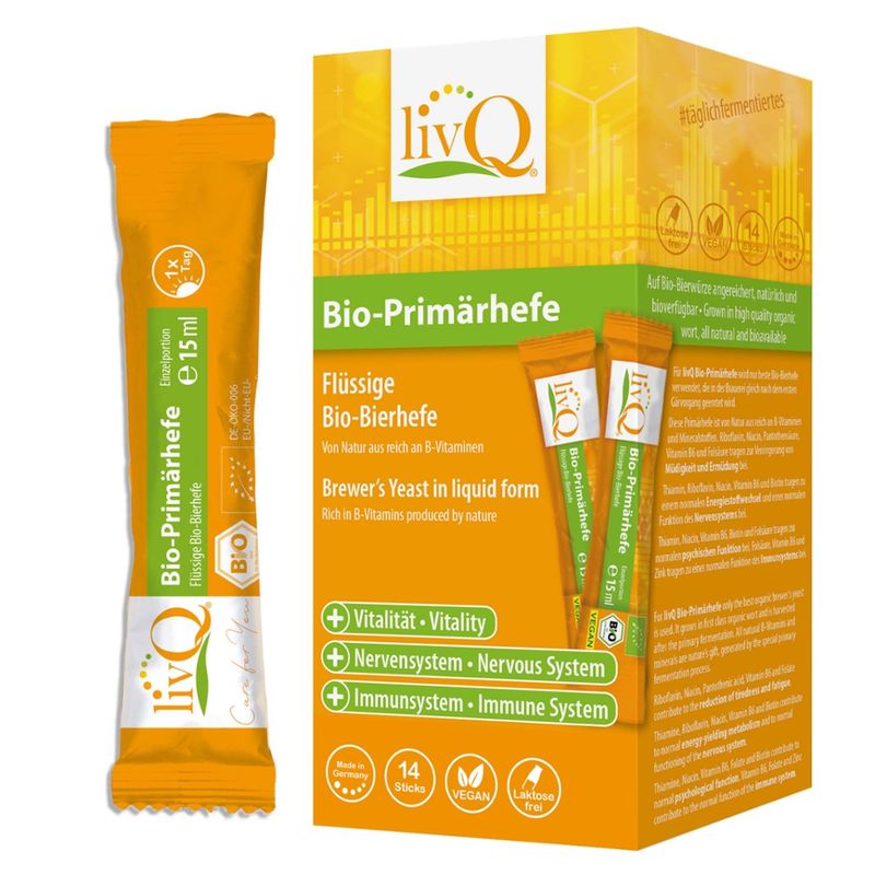 livQ® livQ Bio-Primärhefe, flüssige Bierhefe, natürliche B-Vitamine, vegan - Produktbild