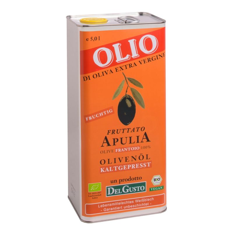 DelGusto Olivenöl FRUTTATO extra vergine fruchtig - Produktbild