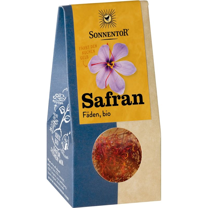 Sonnentor Safranfäden ganz, Packung - Produktbild