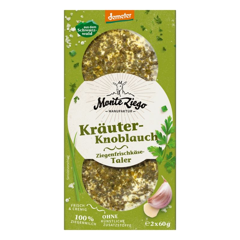 Monte Ziego Ziegenfrischkäse Kräuter &  Knoblauch - Produktbild