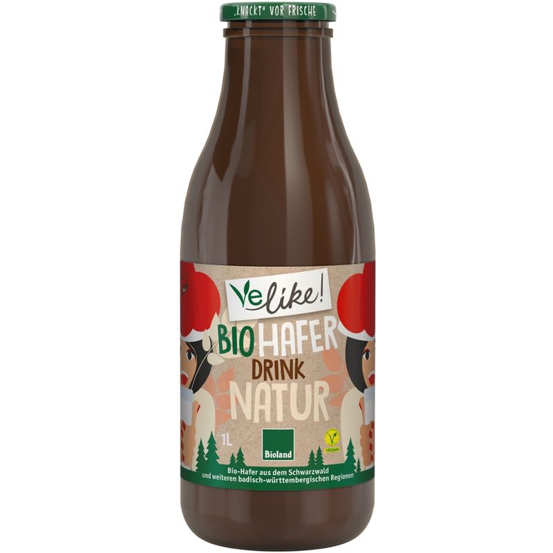 Velike! Velike! Bio Frischer Haferdrink Natur 6X1L FL - Produktbild