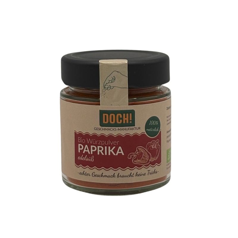 DOCH! Geschmacks-Manufaktur DOCH! Bio Würzpulver PAPRIKA edelsüß Glas - Produktbild