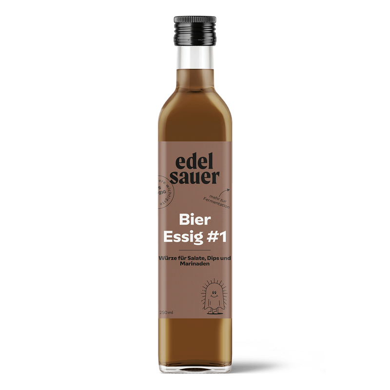 edelsauer Bier-Essig #1 - die beste Würze für Marinaden, Soßen und Dressings - Produktbild