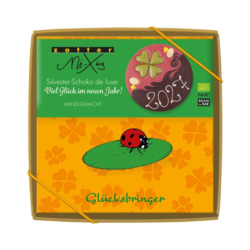 Zotter Schokolade Silvester-Schoko de luxe: Viel Glück im neuen Jahr! - Produktbild