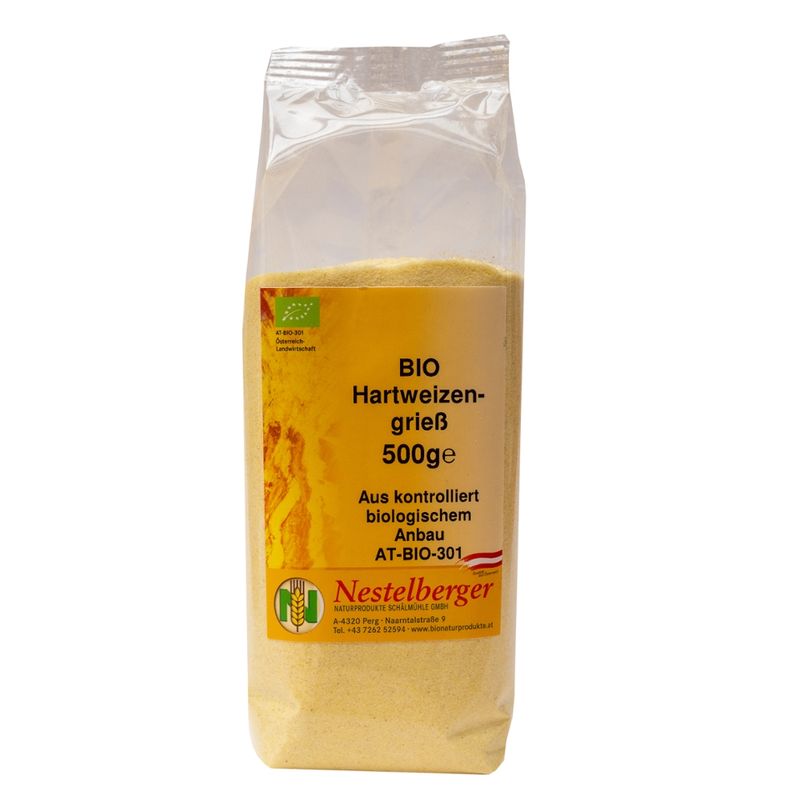 Nestelberger Bio Hartweizengrieß AT 500g - Produktbild