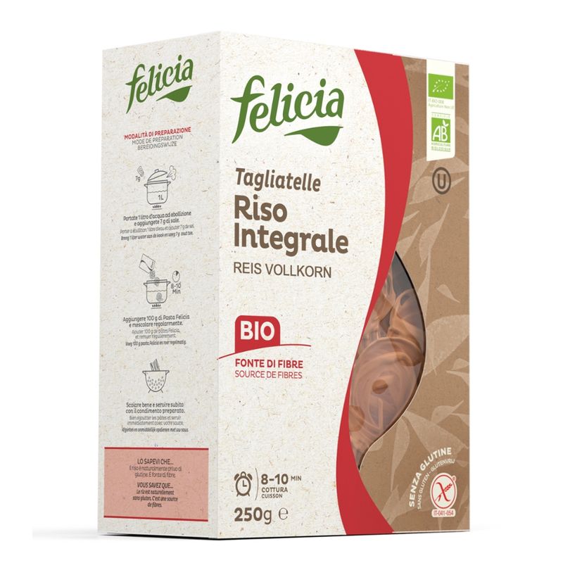Felicia Felicia Bio Vollkornreis Tagliatelle glutenfrei 250g - Produktbild