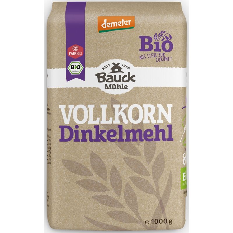 Bauck Mühle Dinkelmehl Vollkorn Demeter - Produktbild