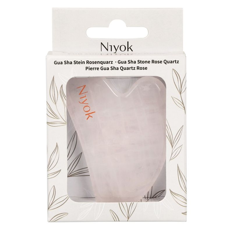 Niyok Gua Sha Stein Rosenquarz - Produktbild