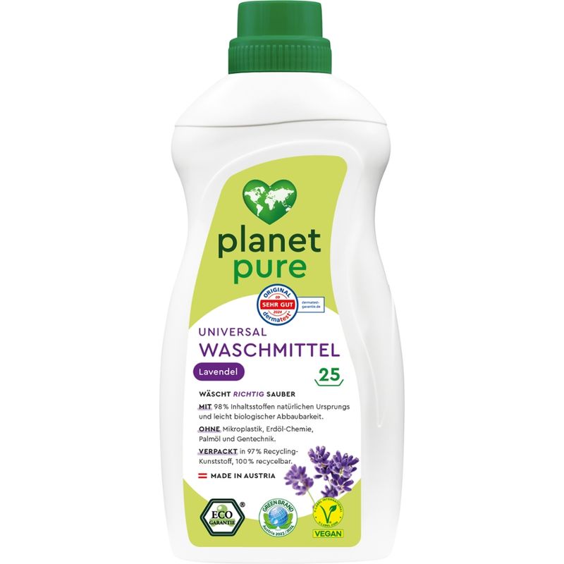 Planet Pure Universal Waschmittel Lavendel 25 Wl - Produktbild