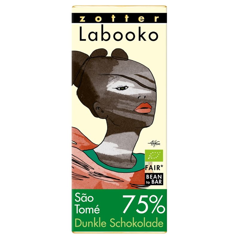 Zotter Schokolade Labooko - 75% Sao Tome - Produktbild
