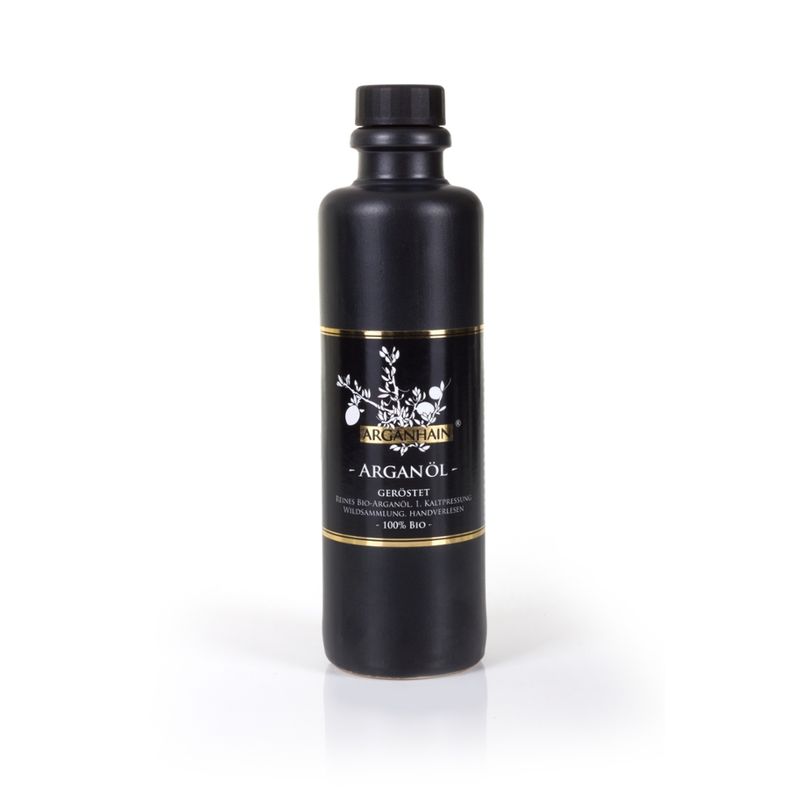 ARGANHAIN ARGANHAIN Bio-Arganöl Speiseöl geröstet, Steinzeugflasche - Produktbild
