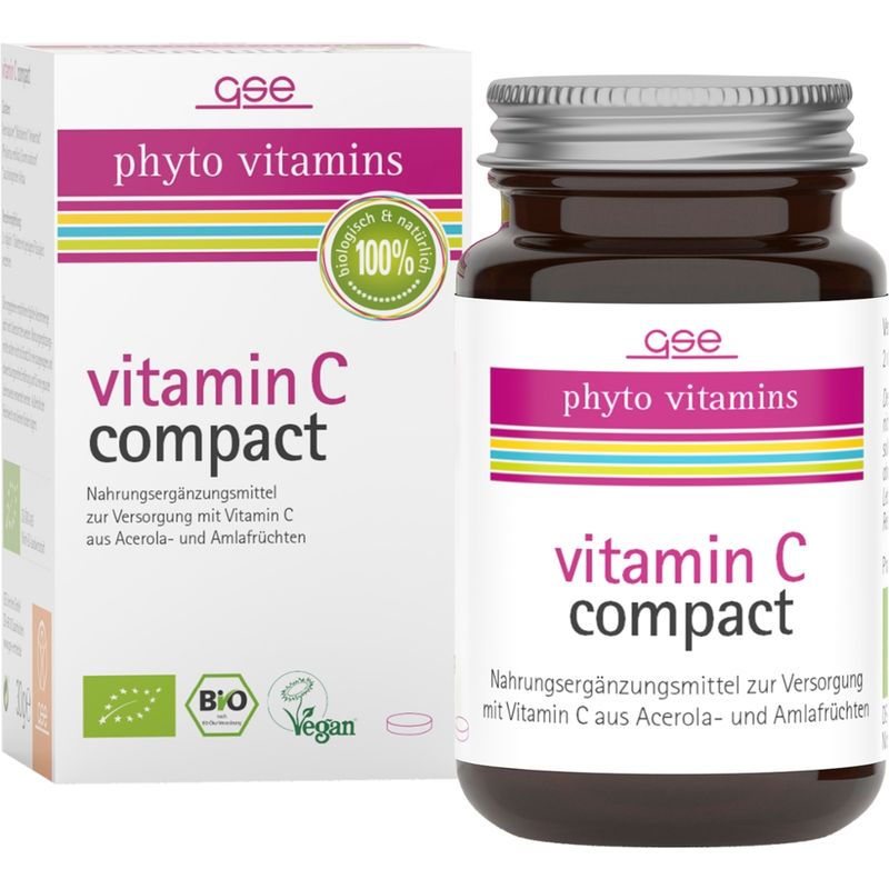 GSE  Vitamin C Compact (Bio), 60 Tabletten à 500 mg - Produktbild