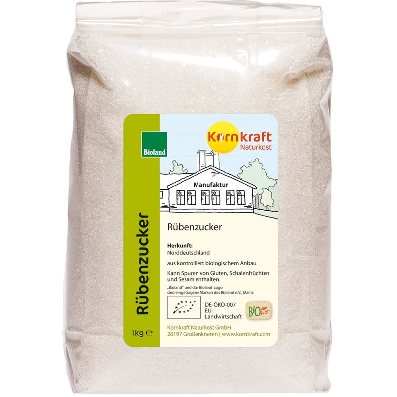 Kornkraft Rübenzucker weiß Bioland - Produktbild