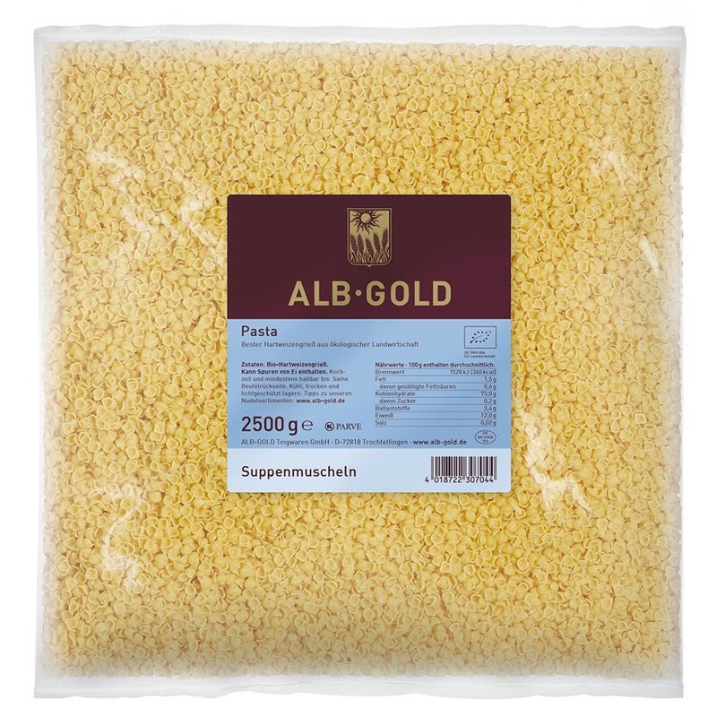ALB-GOLD AG Bio Suppenmuscheln 4 x 2,5 kg - Produktbild