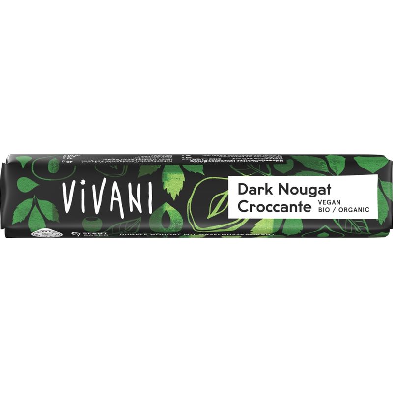 Vivani Dark Nougat Croccante Riegel - Produktbild